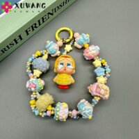 Xuwang Flocking Crybaby Key Ring Plus Ball Cặp đôi sáng tạo