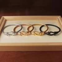 Xuyên biên giới Châu Âu Mỹ Bán Chạy Móng Ngựa Hình Nam Châm Khóa Dây Thép Không Gỉ Vòng Tay Thép Titan Hoa Hồng Vàng Vòng Tay Vòng Tay Trang Sức