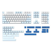 XVX 165 Keys Pudding PBT Keycaps Set OEM Profile Double Shot Backlit Custom Keycaps for 61/68/84/87/99/96/100/104/108 Me