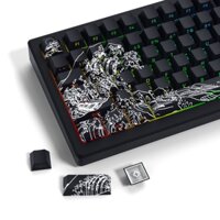 Xvx Wave of Kanagawa Cherry Profile Side Print Dye-sub PBT Keycap Set (131-Key)