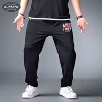 Xxl-8xl Hàn Quốc Quần Đen Nam Plus Size Quần Dài Đơn Giản Rời Thường Ngày Thẳng Quần Mồ Hôi