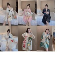 Xxxzzds Váy Ngủ Sơ Mi Lụa Cao Cấp -váy Ngủ Hàng Thiết Kế Sang Chảnh ( CHẤT LỤA LATIN)