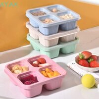 Xyax 4 Cái / bộ Hộp Bảo Quản Thực Phẩm Có Thể Xếp Chồng Bữa Ăn Chuẩn Bị Trẻ Em