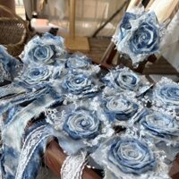 Xyj Boutique Hoa Hồng Khô Trang Sức Trâm Ruy Băng Hoa Thủ Công Hoa Lan Hoa Hồng