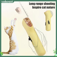 Xz Treat Launcher cho mèo và chó Tương tác Cat Treat Launcher Thú cưng vui nhộn Bắn súng thức ăn cho mèo con Huấn luyện chó con Máy phân phối đồ ăn nhẹ cầm tay Đồ chơi xúc tác
