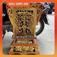 Ỷ Ngai Bàn Thờ Gia Tiên Gỗ Mít Sơn Son Cao 71,81,91