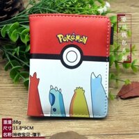 [Y] Pokemon Nhật Bản Ví Ngắn Pikachu Hoạt Hình Dễ Thương Trẻ Em Thiếu Niên Sinh Viên Ví Đựng Thẻ