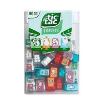 Ý TicTac Candy TicTac Candy Gói du lịch Mini Kẹo trái cây Đồ ăn nhẹ Viên ngậm bạc hà tươi 60 hộp