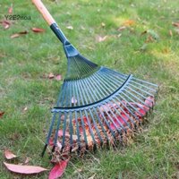 Y2e2noa Shrub Rake Head 22 Dụng cụ làm vườn răng Chổi cỏ Hình Dây thép không độc hại Nông nghiệp rụng lá Thép Carbon cao HOT