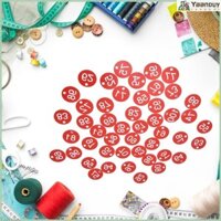 Yaa 100-Count Nhựa ID Thẻ Tròn ID Số Nhãn Cửa Cho Thẻ Chìa Khóa 1-100 Màu Số Dấu Hiệu 1 38 Cho Live S
