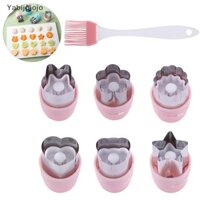 Yabijojo 6 Chiếc Sandwich Cookie Cutter Một Bộ Thép Không Gỉ Khuôn Trái Cây Cắt Rau Quả Thực Phẩm Khuôn Bánh Quy DIY Dụng Cụ Nướng Bánh MỚI