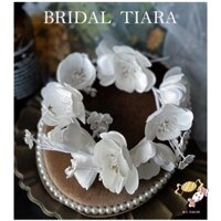 YADORNOS Hàn Quốc tía cánh hoa băng đô cô dâu đám cưới bánh mì nướng váy ăn tối chụp ảnh đầu hoa phụ kiện