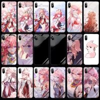 Yae Miko Phone Case Fox Beauty Customization Genshin Impact for All Popular Phone Models Anime Games Cartoon Raiden Raiden Eye of God Student Inami Contact Note Phone Models Raiden Shogun shadow