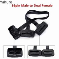 YAHURO Công cụ Chẩn Đoán Bộ chuyển đổi ELM327 Đực sang cái Cáp nối dài OBD2 Như mì OBD OBDII Đầu nối Máy Quét Chẩn Đoán Cáp nối dài ô tô Cáp mở rộng máy quét Bộ chia chữ Y OBDII