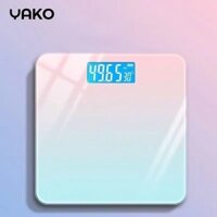 YAKO Cân Điện Tử Kính Cường Lực Sức Khỏe chất lượng cao Tải Trọng 100kg Màn Hình Led Độ Chính