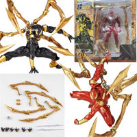 Yamaguchi Marvel Spiderman Revoltech Iron Spider Black Ver. Búp bê mô hình nhân vật hành động Articulado