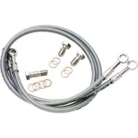 YAMAHA 2007-2017 XVS1300 V-STAR/TOURER/DELUXE GALFER BRAIDED STAINLESS STEEL FRONT BRAKE LINE KIT