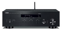 Yamaha R-N303BL Stereo Receiver with Wi-Fi Bluetooth & Phono Black, Works with Alexa & Monoprice Gold Plated Speaker Banana Plugs – 5 Pairs – Close...
