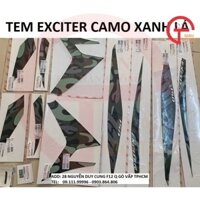 Yamaha - Tem Exciter Camo Xanh Lá Chính Hãng Yamaha