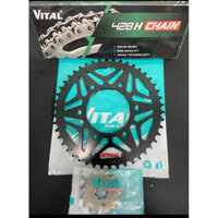 Yamaha TFX 150 / R15-2V /Ex155 Nhông 14T 15T Dĩa 46T 47T 48T (Dĩa Lazer) Sên 428H -10Ly >> Chính Hãng VITAL