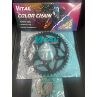 Yamaha TFX / M-SLAZ /Fz150i - Nhông 15T - Dĩa 46T 47T 48T 49T Sên 12Li Loại Có Phốt Cao Su Vàng -Chính Hãng VITAL