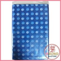 Yamato Bussan Vinyl Furoshiki Polka Dot Poly Furoshiki Blue 70×70cm 10 Pieces