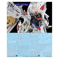 Yan / FLAME GHOST HG hùng mạnh Strike freedom SEED fluo decal trượt nước (HG014)