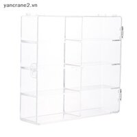 {Yan} Ô tô Hộp đựng di động Hộp chống bụi Acrylic 1: 64 cho Hot Wheels Hộp trưng bày trong suốt Giá đỡ tủ đồ chơi mô hình ô tô {yancrane}