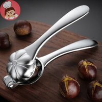 Yanca Dụng cụ nhà bếp Kẹp hạt dẻ bằng thép không gỉ Dụng cụ mở vỏ đai ốc Cracker Sheller Hộ gia đình Hạt dẻ bóc vỏ quả óc chó Kìm cắt VN