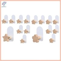 [Yanfeifei.vn] 8 Móc Hình, Móc Trang Trí Phòng Trẻ Em, Móc Áo Gỗ, Móc Treo Tường Dính Để Treo Quần Áo