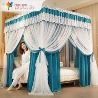 YangCuộc sống phương Nam màn bốn mùa mùng 1,8 m giường đôi hộ gia đình ba cửa công chúa 1,5 1,2