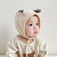 Yanmen Mũ Baotou Sơ Sinh Siêu Dễ Thương 3.12 Bé Mũ Nam Nữ Cotton Nguyên Chất Bảo Vệ Tai Satsuki Tuổi Xuân