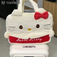 Yanniao Túi du lịch sang trọng Hello Kitty dễ thương với bộ đồ vali cùng phong cách