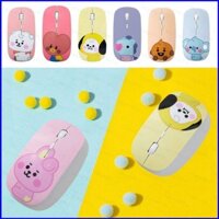 Yb BTS BT21 KPOP USB Slim Im Lặng Chuột Không Dây Có Đầu Thu Nano Chuột Chơi Game Cấu Hình Cao Laptop Chất Lượng Cao