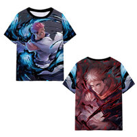 Yb Jujutsu Kaisen Anime Áo Thun Nữ Tay Ngắn Top Unisex 3D Áo Sơ Mi Cosplay Yuji Kugisaki Nobara Tee Thời Trang Plus bf018