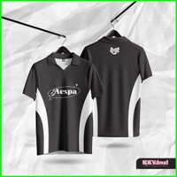 Yb1 AESPA KPOP FANLIGHT KARINA GISELLE WINTERNING POLO áo sơ mi jersey dạo phố Vải Cosplay BY1