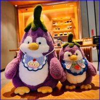Yb3 Cà tím dễ thương Pingu Chim cánh cụt sang trọng búp bê quà tặng cho bạn gái Bé Đồ chơi dịu nhẹ Ném Gối BY3