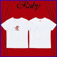 Yb3 KPOP JENNIE album mới Ruby BLACKPINK Áo thun ngắn tay in hình BY3