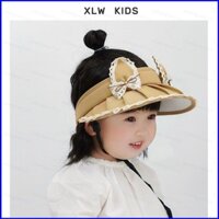 Yb3 Tai Thỏ Dễ Thương Mùa Hè Trẻ Em Mở Mũ Bé Gái Chống Nắng Chống Nắng Ren Mũ Chống Nắng BY3
