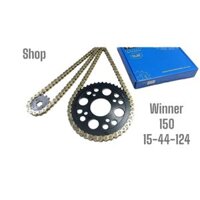 YBN yellow black, -nhông sên dĩa,-gắn xe winner 150-(15-44-124)