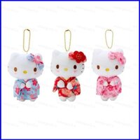 Yc3 Dễ Thương Sanrio kimono Hello Kitty Sang Trọng Mặt Dây Chuyền Quà Tặng Cho Bạn Gái Ba Lô Trang Trí Móc Khóa Đồ Chơi nhồi Bông