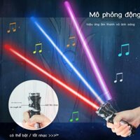✳ﺴ✉yckqybi2rkThanh kiếm lazer Star Wars Ánh sáng đồ chơi phát đèn flash huỳnh quang cho trẻ em-RPMN