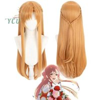 Ycu Anime Sword Art Online Asuna Cosplay Tóc Giả Dài Hạt dẻ Tóc Trang Phục Chủ Đề Tiệc Tóc Tổng Hợp.
