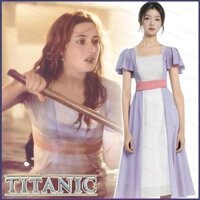 Ye Titanic Rose DeWitt Bukater váy cosplay vải trang phục tiệc Halloween