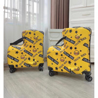 Yellow B.duck Hàng Có Sẵn Vali Kéo Hình Chú Vịt Vàng 22 Inch Có Thể Ngồi Và Ngồi Xe Đạp Cho Trẻ Em