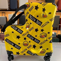Yellow B.duck Hàng Có Sẵn Vỏ Bọc Vali Kéo Hình Chú Vịt Vàng 22 Inch Có Thể Ngồi Và Ngồi Xe Đạp Cho Trẻ Em