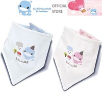 Yếm ăn dặm cho bé KU.KU Duckbill set 2 cái 100% cotton mềm mại 20x38cm ku2239 ku2241