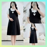 Yếm bầu công sở Yếm Bầu , Suông Nơ MV , Form Dễ Mặc , Siêu Mát , Nhẹ Tênh 2