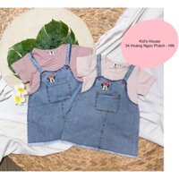 Yếm bò áo thun kẻ