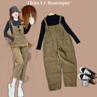 Yếm bò quần nữ dài màu nâu tây - Hl